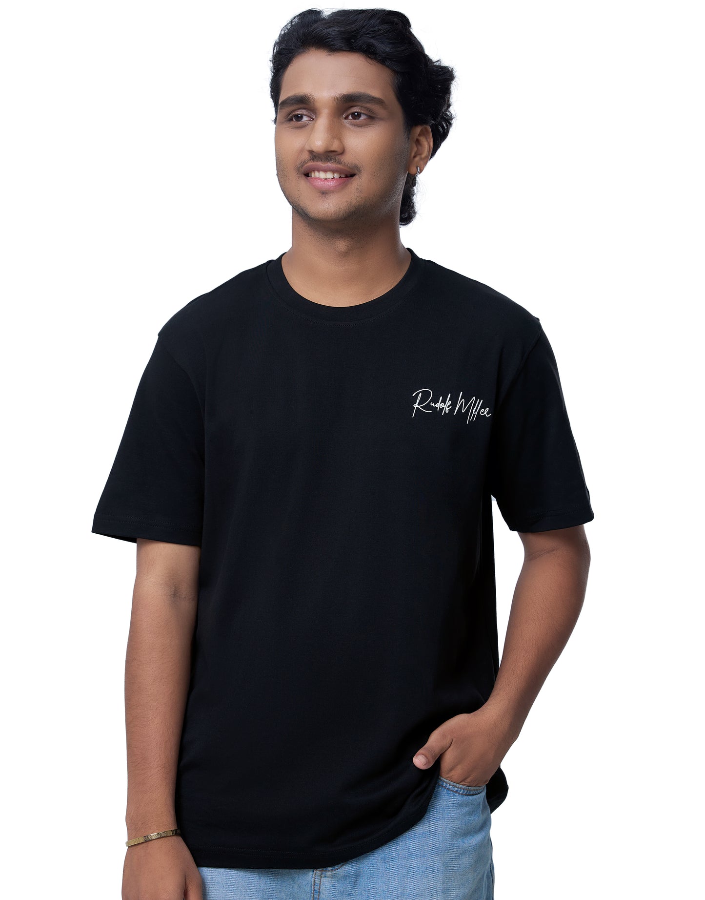 Rudolf Miller Classic Men Black Tshirt